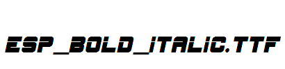 ESP_Bold_Italic