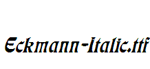 Eckmann-Italic