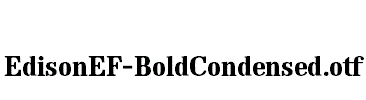 EdisonEF-BoldCondensed