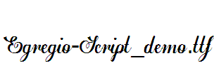 Egregio-Script_demo