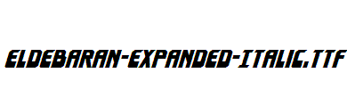 Eldebaran-Expanded-Italic