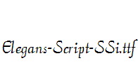 Elegans-Script-SSi