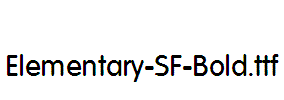 Elementary-SF-Bold