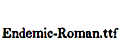 Endemic-Roman