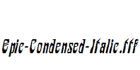 Epic-Condensed-Italic