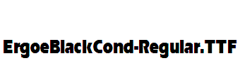 ErgoeBlackCond-Regular