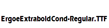 ErgoeExtraboldCond-Regular