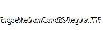 ErgoeMediumCondBS-Regular