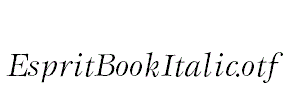 EspritBookItalic