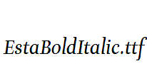 EstaBoldItalic