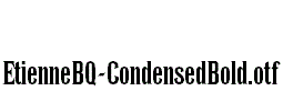 EtienneBQ-CondensedBold