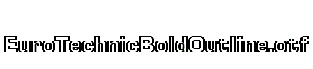 EuroTechnicBoldOutline