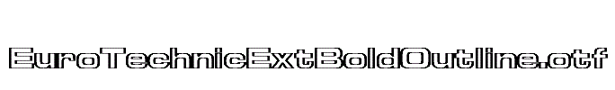 EuroTechnicExtBoldOutline