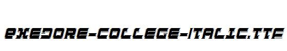 Exedore-College-Italic