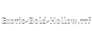 Exotic-Bold-Hollow