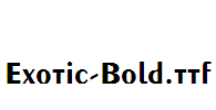 Exotic-Bold