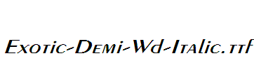 Exotic-Demi-Wd-Italic