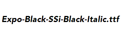 Expo-Black-SSi-Black-Italic