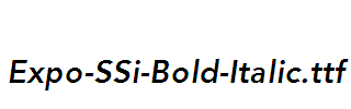 Expo-SSi-Bold-Italic