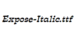 Expose-Italic