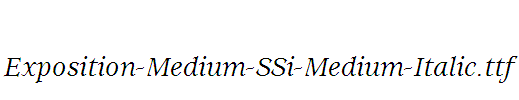 Exposition-Medium-SSi-Medium-Italic