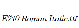 E710-Roman-Italic