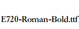 E720-Roman-Bold