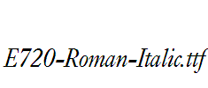 E720-Roman-Italic