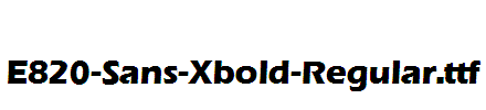 E820-Sans-Xbold-Regular