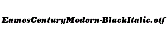 EamesCenturyModern-BlackItalic