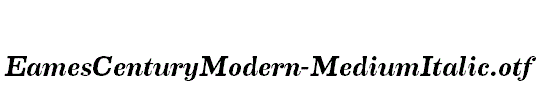 EamesCenturyModern-MediumItalic