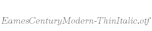 EamesCenturyModern-ThinItalic