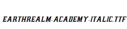 Earthrealm-Academy-Italic