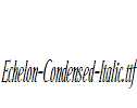 Echelon-Condensed-Italic