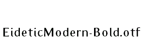 EideticModern-Bold