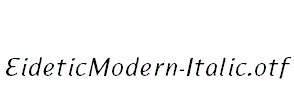 EideticModern-Italic