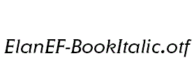 ElanEF-BookItalic