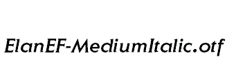 ElanEF-MediumItalic