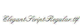 Elegant-Script-Regular