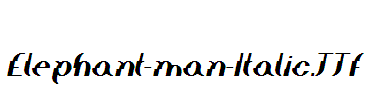 Elephant-man-Italic