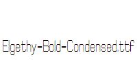 Elgethy-Bold-Condensed