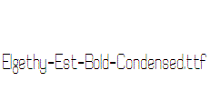 Elgethy-Est-Bold-Condensed