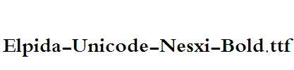 Elpida-Unicode-Nesxi-Bold