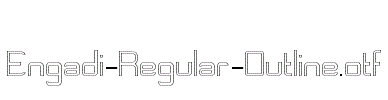 Engadi-Regular-Outline