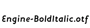 Engine-BoldItalic