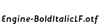 Engine-BoldItalicLF