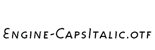 Engine-CapsItalic