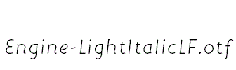 Engine-LightItalicLF