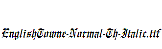 EnglishTowne-Normal-Th-Italic