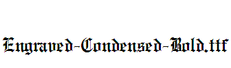 Engraved-Condensed-Bold